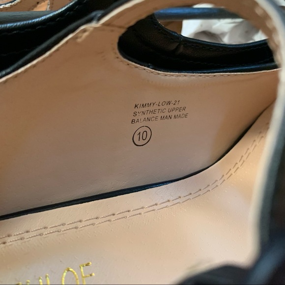 Chase + Chloe | Black Kimmy Mary Jane Pumps | Sz 10 - Picture 11 of 16